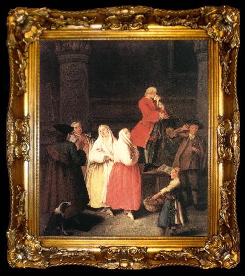 framed  LONGHI, Pietro The Soothsayer f, ta009-2
